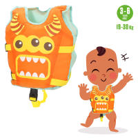 Aqua Sport chaleco flotación infantil 3-6 años 19-30 kg, diseño de monstruo con correas ajustables y acolchado cómodo, ideal para primeros baños y juegos en el agua - details 3