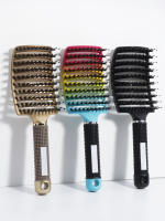 Set De Peine Curvado Profesional Para Peluquería Anti Estático Desenreda El Cabello Reduce El Frizz Especial Para Pelucas De Cabello Real - details 0