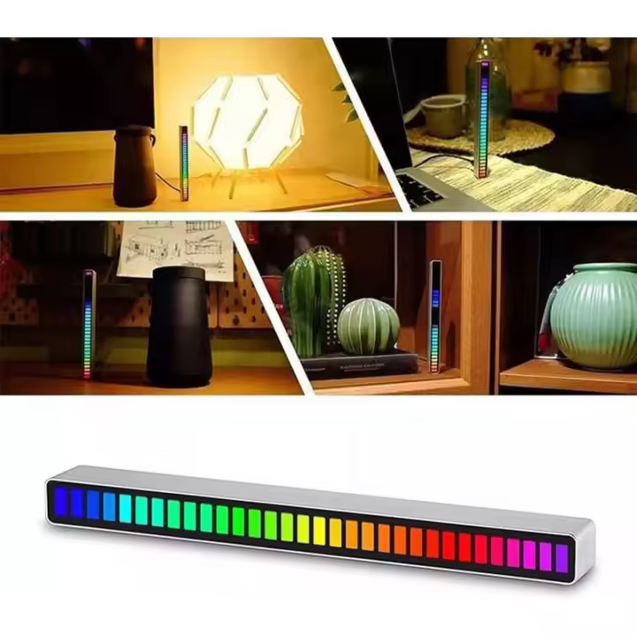 Barra de Luz LED Inalámbrica con Control de Sonido - 1