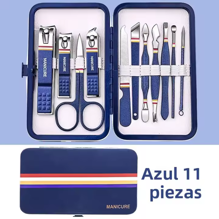 Nuevo Set De Cortauñas De Acero Inoxidable 9-19 Piezas 2023 Kit De Manicura Herramienta De Belleza Y Maquillaje - 1