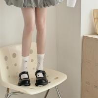 Calcetines Para Mujer Verano Primavera Malla Transpirable Diseño Espots Delgados Cómodos De Algodón Puro Con Borde Volcado - details 15