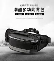 Bolsa De Cintura Para Hombres Antirrobo Con Correa Reflectante Múltiples Funciones Bolsa De Hombro Estilo Casual Material Nylon - details 0