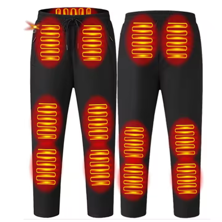 Pantalones Calientes Para Hombres Con Control De 3 Temperaturas 12 Áreas Calientes USB Trousers Térmicos Para Esquí Camping Senderismo - 1