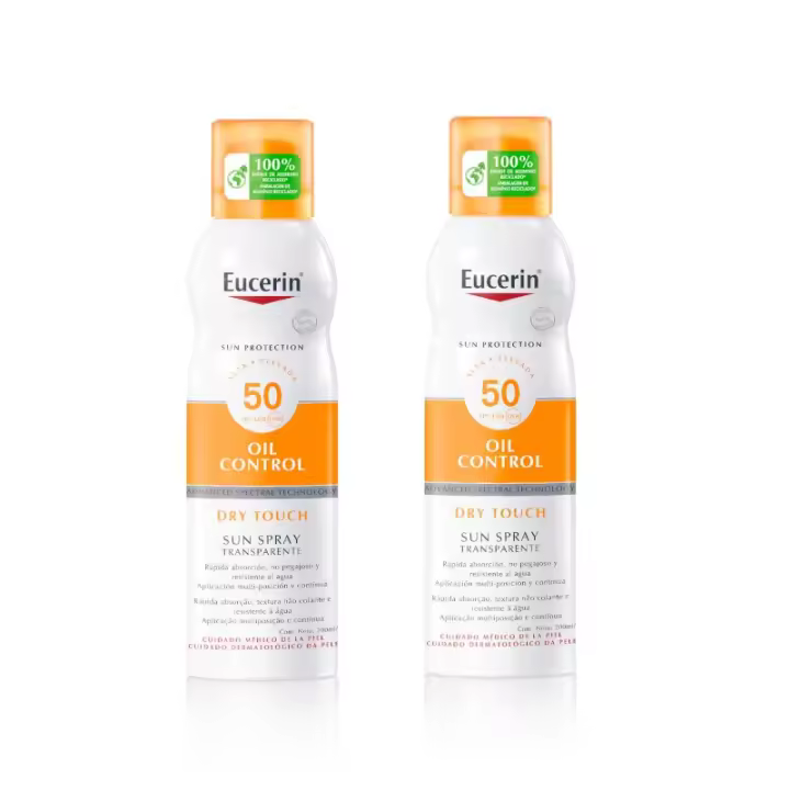Eucerin Sun Spray Oil Control Dry Touch FPS50 2x200ml ✅ Entrega 24/72h - 1