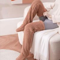 Calcetines Largos De Muñeca Para Mujer Invierno Interior Dormir Fluffy Calcetines Calientes De Pierna Teddy Bear Plush Grueso - details 1