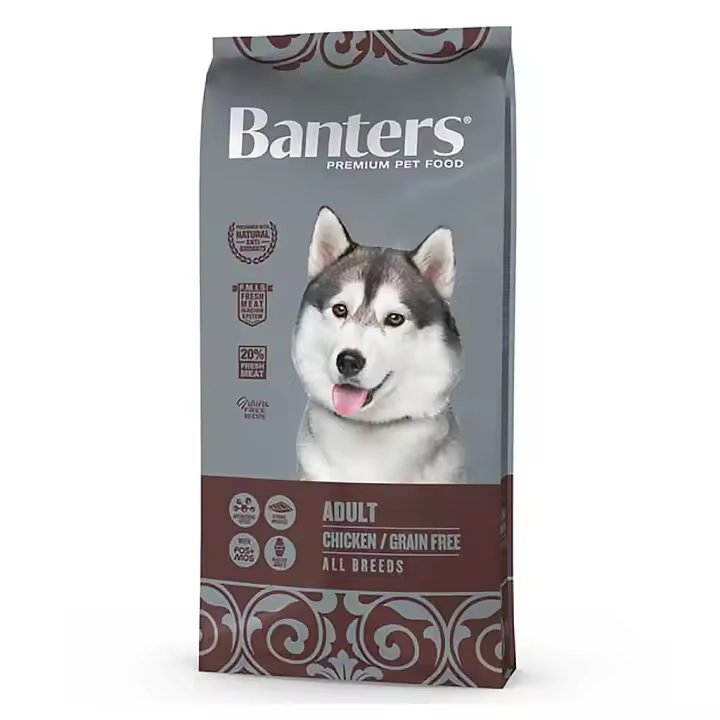 BANTERS Adult Grain Free, 3kg, 15kg,  Pienso para Perros con Intolerencia Alimentaria, Comida Natural Sin Cereales - 1