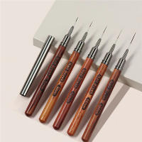 Pincel De Dibujo Para Uñas Con Mango Redondo De Madera 1PC Herramienta Para Manicura Pintura Gradient UV Extensión GEL Constructor Dibujo Pluma - details 3