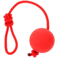 Bola De Goma Elástica Para Perros Juguetes Resistentes Mordedura Entrenamiento Molar Para Puppies Suministros De Mascotas Roja - details 1