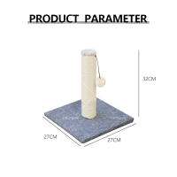 Rascador para gatos, rascador con bolas de peluche y hierba gatera, rascador de cartón para montar en la pared, juguete para gatos para proteger muebles, color blanco - details 1
