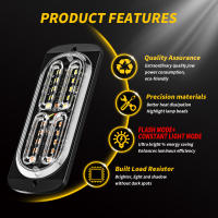 Luz De Advertencia Estroboscópica Azul LED Para Camiones Y Coches 12V 24V 20SMD Luz Trasera Universal Para Vehículos - details 2