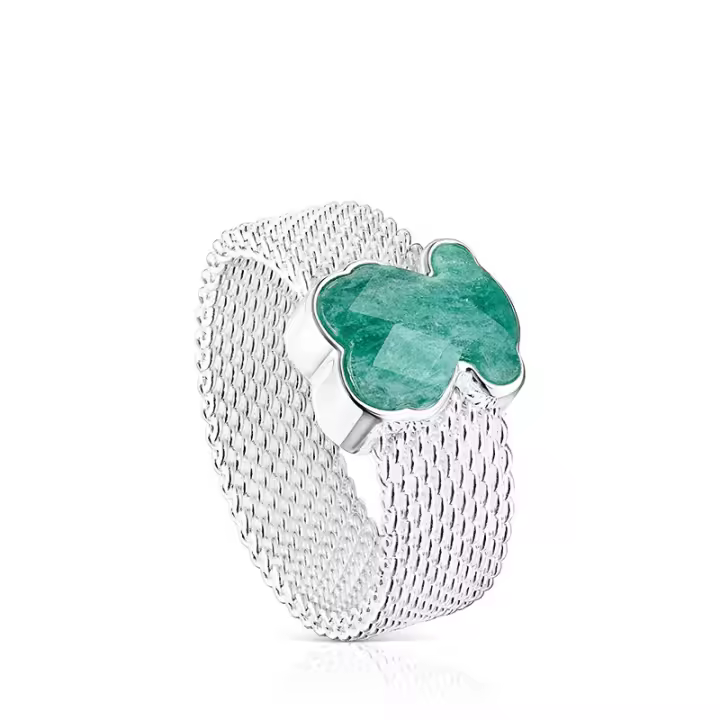 Anillo de Oso de Plata esterlina S925, Moda de lujo Ligera para Damas, anillo de Dedo de estilo Moderno y versátil, Diseño simple - 1