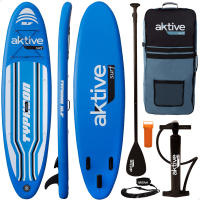 Aktive - Tabla Paddle Surf Hinchable Antideslizante  Ultrarresistente, Ligera y Estable  Incluye hinchador, Remo, Aleta y Kit de reparación, Tabla SUP, Tablas de paddle surf, Tablas SUP - details 3