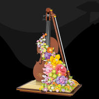 Bloques De Música Violín Con Luz Miniatura Instrumento Musical Para Niños Y Adultos Decoración De Hogar Regalo De Navidad - details 5