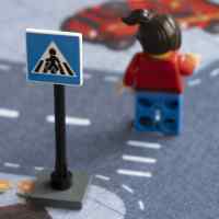 Banner - Señal trafico paso de cebra juguetes construccion