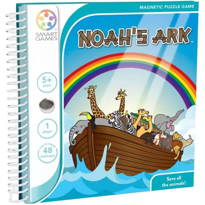 Smartgames - Noah's Ark | Rompecabezas Niños | Juegos Niños 5 Años | Juegos Magneticos Para Niños | Juegos Infantiles 48 Retos | Regalo Niño 5 Años O Más - 1