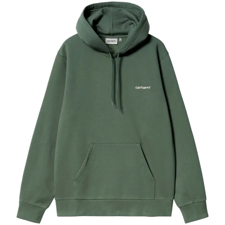 Sudadera con Capucha Carhartt WIP Script Embroidery para hombre en color verde - 1