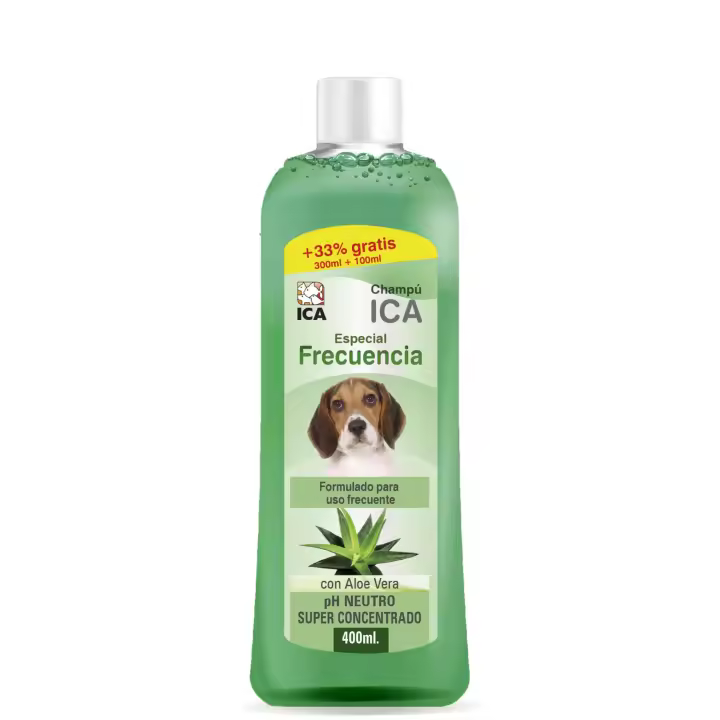 Champú frecuencia con Aloe Vera para perros 400 ml - 1