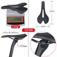 Sillín De Bicicleta ELITAONE De Carbono Para Carretera Y MTB 270x143mm Peso Super Ligero De 115g Asiento De Bicicleta Para Hombres - details 2