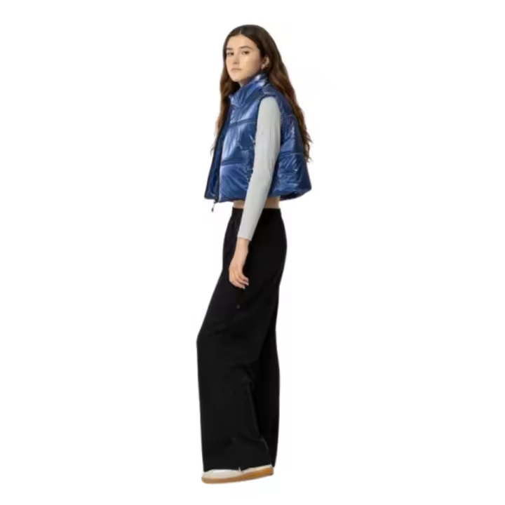 Tiffosi - Pantalón para Niña en Color Negro con Botones Laterales y Cintura Elástica - 1