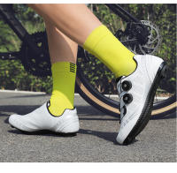 Zapatillas De Ciclismo Para Hombre Y Mujer Con Cierre Self-Locking Zapatos De Bicicleta MTB Con Placas Para Entrenamiento Interior En Bicicletas De Carril Y Estación De Ejercicio - details 8