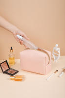 Bolsa De Viaje Portátil De Cuero PU Organizador De Maquillaje Impermeable Para Mujeres Tamaño Pequeño Medio Grande - details 11