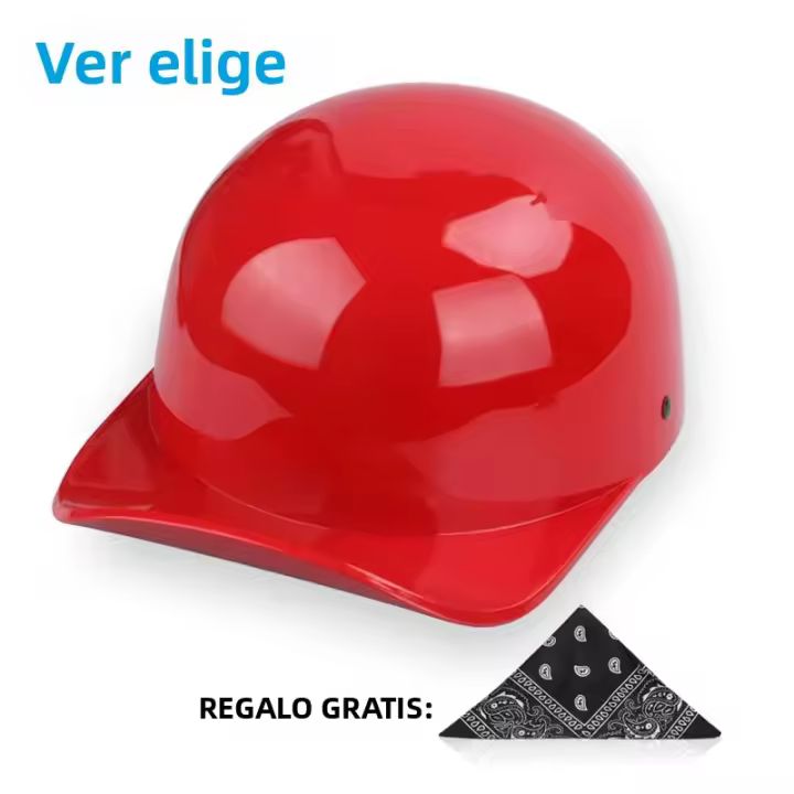Casco De Motocicleta DS Gang Verano Unisex Abs 0.65KG Medio Casco Para Coche Bicicleta Y Automóvil Diseño De Sombrero De Béisbol - 1