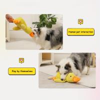 Juguete De Masticar Duradero Para Perros Diseño De Pato Grande Juguete De Peluche Suave Para Masticar Interactivo Para Mascotas - details 4