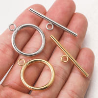 5 Sets De Cerraduras De Interruptor OT Para Fabricación De Joyas Pulseras Y Collares Suministros De Metal Inoxidable - details 0