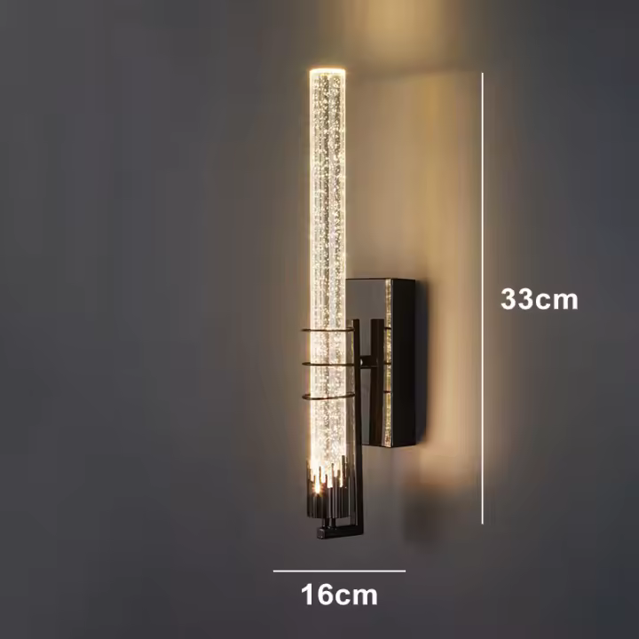 Lámpara De Pared Moderna De Cristal De Burbuja Para Iluminación Interior Del Salón Dormitorio Estudio Luz De Fondo Sconces - 1