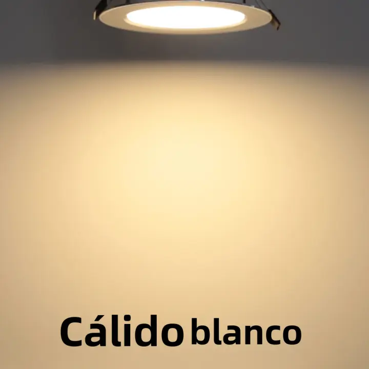 ZVD Luz descendente LED redonda empotrada de 220V, iluminación de techo para dormitorio, sala de estar interior, decoración del hogar, lote de 10 unidades - 1