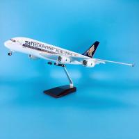 Modelo De Avión Airbus 380 De Singapore 1:160 Con Luz LED (Control Por Toque O Sonido) Para Decoración O Colección Regalo - details 2