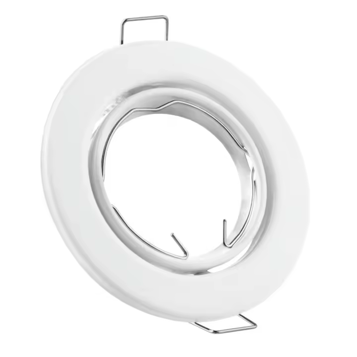 MATEL Kit Aro Basculante Redondo Blanco Metálico LED - 1