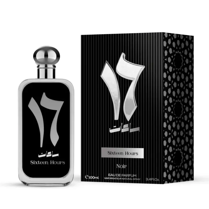 Permufe Arabe Sixteen Hours Noir Man 100 ml - Eau de Parfum para Hombre - Afaq - Vendido por Beauty World Distributor - 1