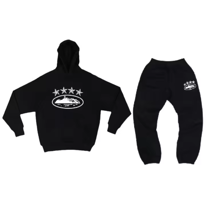 Ropa deportiva Ropa de calle para hombres Ropa deportiva Estampado de monogramas Sudaderas con capucha y pantalones de chándal sueltos Ropa informal estilo hip hop Jerséis y pantalones de chándal unisex oo4 - 1