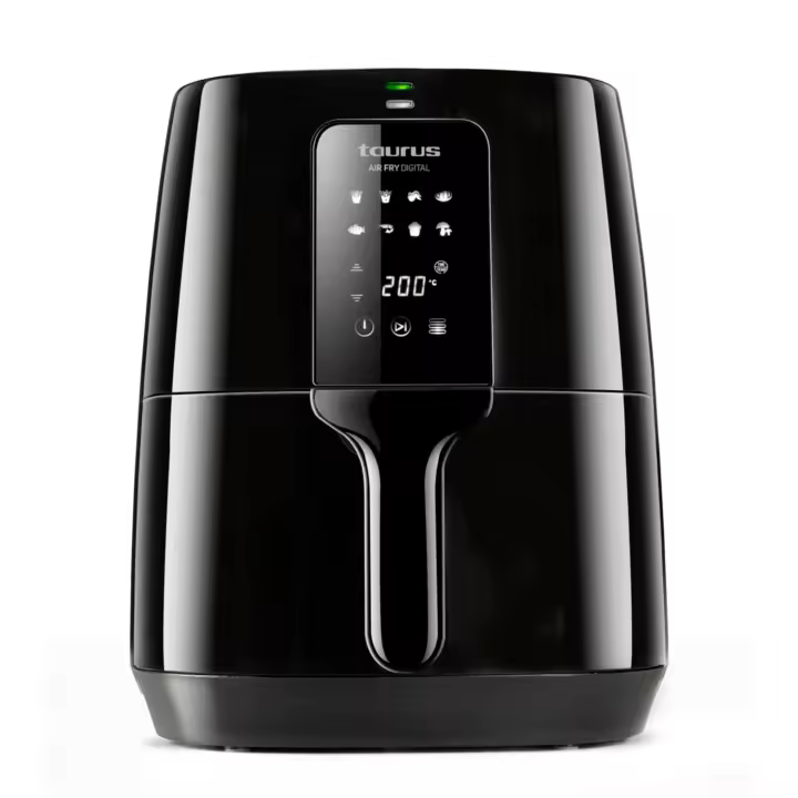 Taurus - Freidora Air Fry Digital. Color Negro. Material producto Plástico. Potencia 1.300 W. Longitud del cable 85 cm - 1