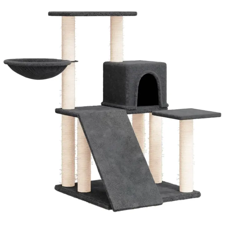 Rascador para Gatos with postes de isal gris obscura 82 cm - 1