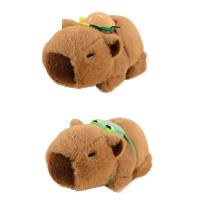 Brazaletes De Peluche Capybara Kawaii Con Anillo Para Mano Juguete Divertido Para Niños Animal De Peluche Suave Para Adultos Y Adolescentes - details 5