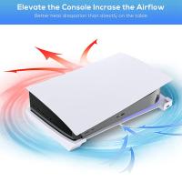 Soporte Horizontal para PS5 con 4 extensiones USB, soporte para capas de consola de gabinete, para disco Playstation 5 y edición Digital - details 2