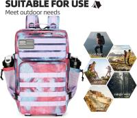Mochila Táctica 45L 3P Impermeable Para Senderismo Y Acampar Con Sistema MOolle Bolsa De Exterior Para Escalada Y Trekking - details 2
