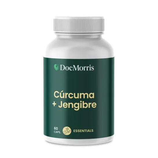 Suplemento alimenticio DocMorris Cúrcuma + Jengibre 60caps: Antioxidantes y antiinflamatorio para el bienestar - 1