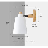 Lámpara De Pared LED Moderna Macaron E27 Con Enchufe Para Estudio Dormitorio Pasillo Sala De Estar Decoración De Hogar Iluminación Fijaciones - details 2