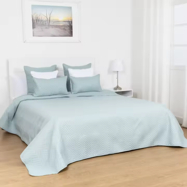 TRAMAS+ Colcha Bouti Lisa para Cama de Primavera y Verano, Cubrecamas de Colores Lisos para Habitación Moderna y Juvenil - 1