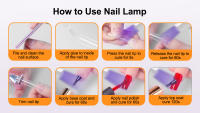 Lámpara LED UV Para Uñas Mini Lámpara De Secado Profesional Para Manicura Arte De Uñas Portátil Secador De Uñas Ultravioleta Con Soporte - details 10