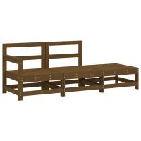 vidaXL Juego de muebles de jardín 3 pzas madera de pino impregnada Pino natural, Pino blanco, Pino gris Conjunto Terraza Muebles Jardín Exterior Juego de Muebles de jardín Mueble Jardín Exterior Muebles de Salon Exterior - details 4