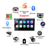 Reproductor Multimedia Para Coche AHOUDY Universal 9 Pulgadas 2 Din Android 12 Con Carplay Android Auto Bluetooth Navegación GPS 2G RAM 32G ROM - details 10
