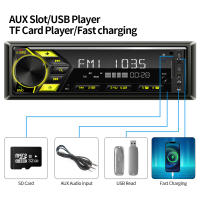 Reproductor De Música Bluetooth MP3 Para Coche Grandnavi 1din Estéreo FM Radio USB/SD Con Entrada AUX In-Dash Control Con Pantalla Táctil 2.5'' Potencia Salida 50W - details 6