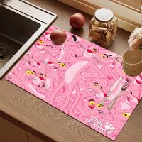 Mantel De Cocina Pink Panther No Esmerilado Resistente Al Calor Con Antiadherente Y Drenaje Para Mesa Y Platos Tamaño Variado - details 4