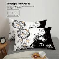 Juego De Cama De 3 Piezas Con Patrón De Atrapadreams Negro Y Blanco Para Cama De Tamaño Doble Reina King Para Dormitorio Y Habitación De Invitados Estilo Moderno - details 4