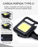 Linterna LED COB Miniatura Super Brillante EDC Llave De Iluminación Para Camping Emergencias Exteriores Con Imán De Cola Y Abrazadera De Tapa - details 4