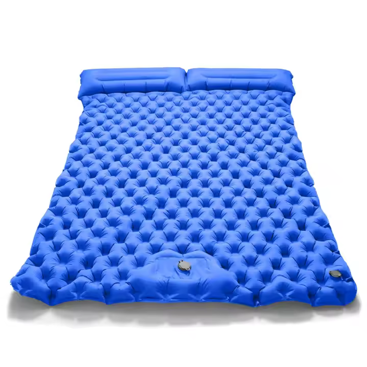 Colchón Inflable Doble Para Acampar Externo Muy Ancho Almohadilla De Descanso Ultraligera Plegable Para Viaje En Coche - 1